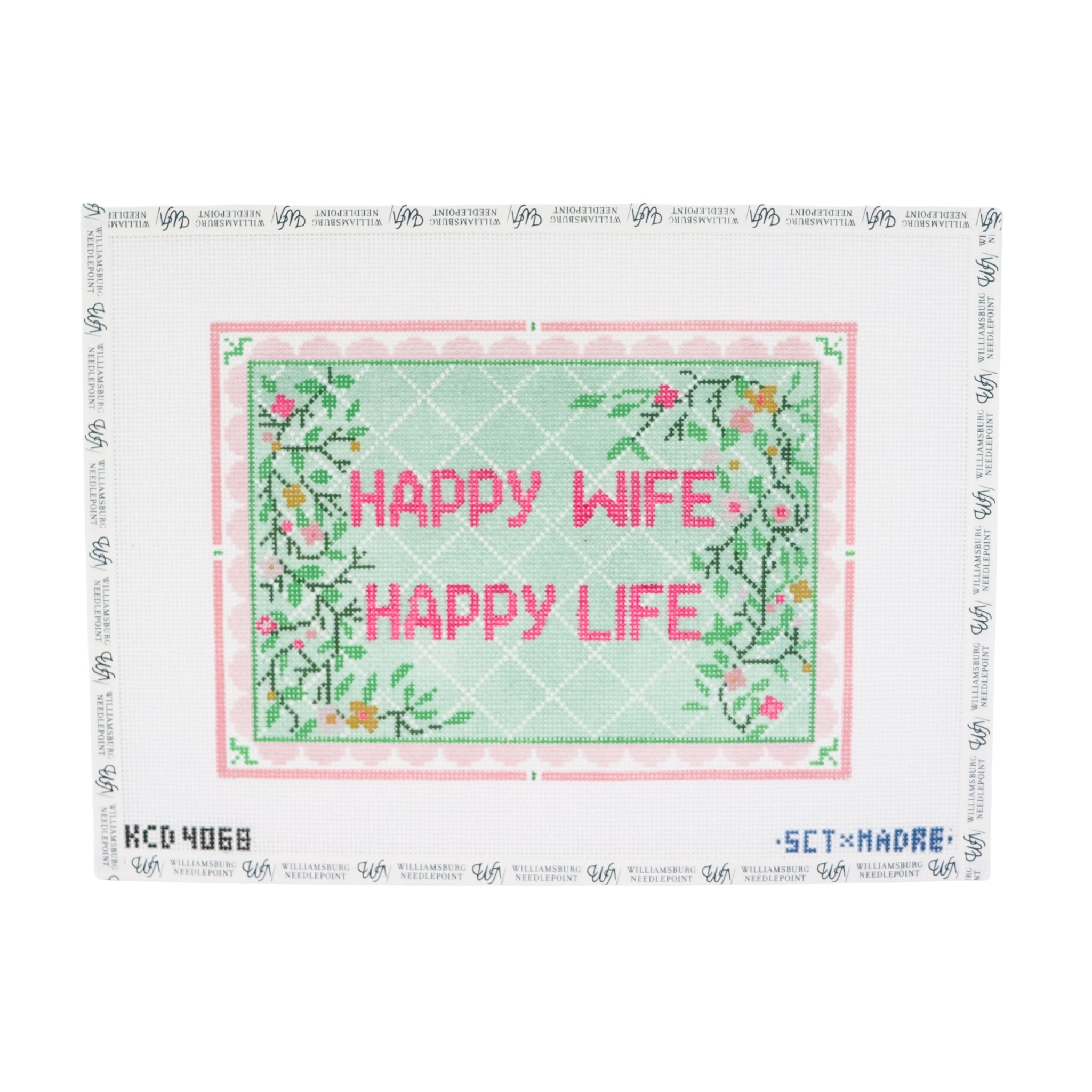 Happy Wife Happy Life – Williamsburg Needlepoint