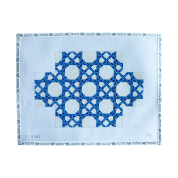 Blue Caning Pattern Brick Cover