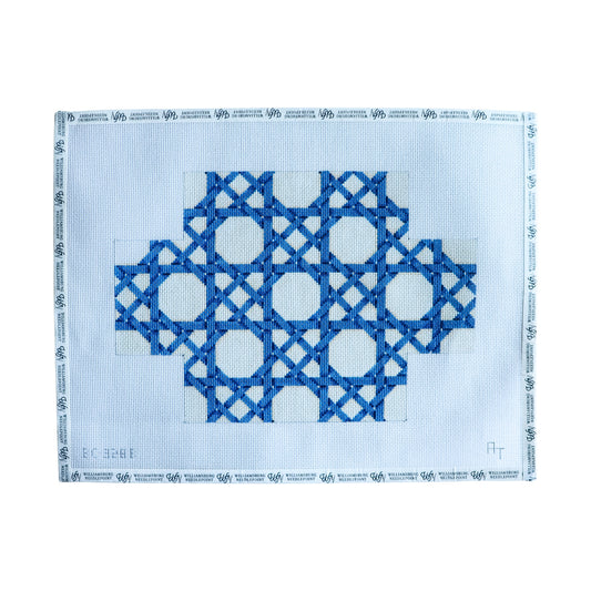 Blue Caning Pattern Brick Cover