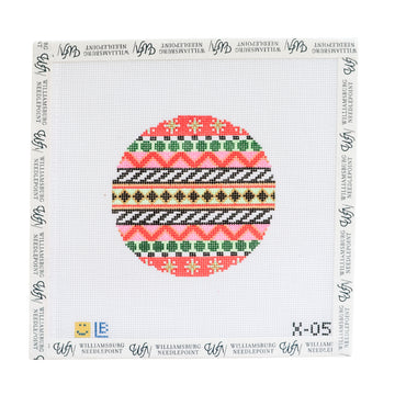 Black Diamonds on Green Stripe X-05