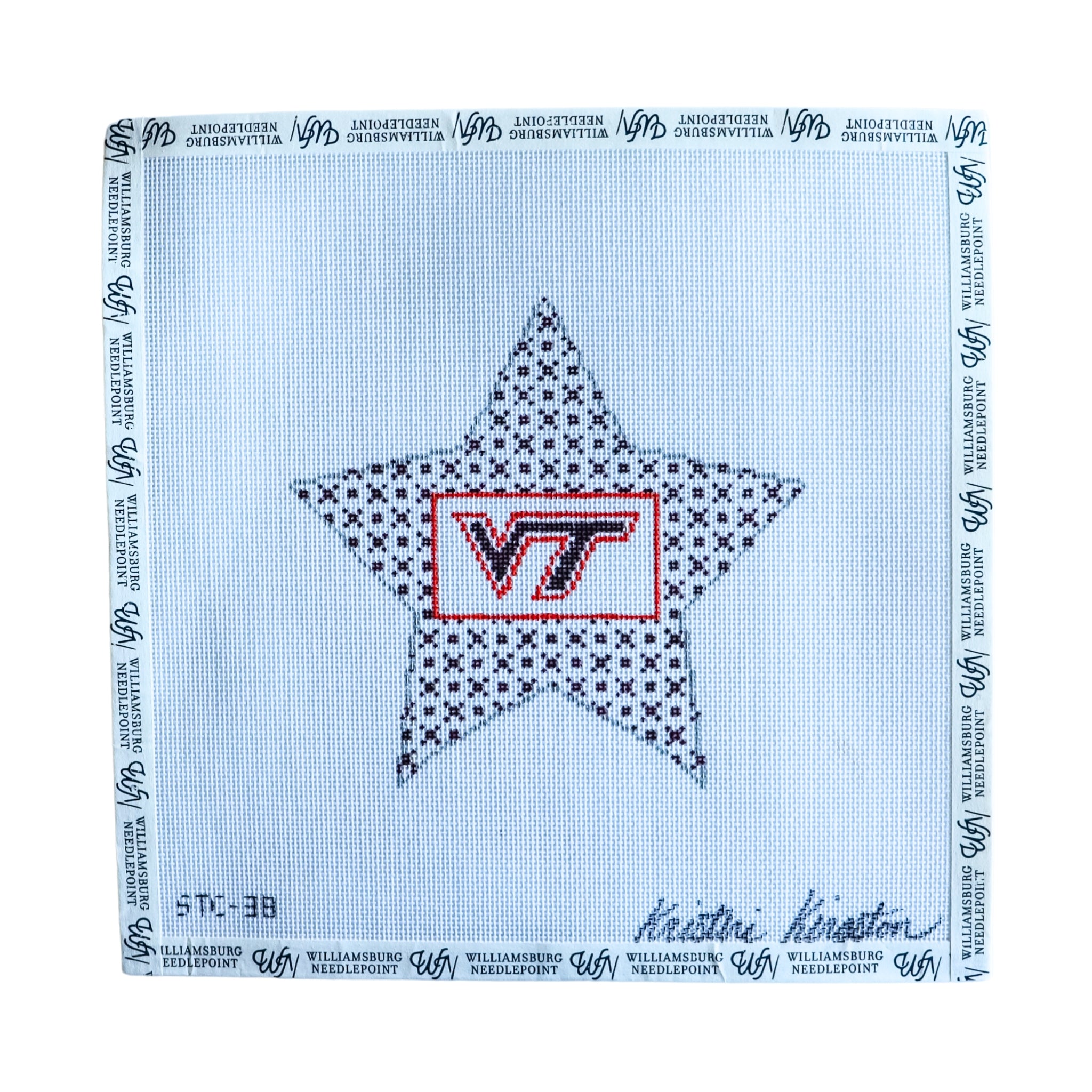 Virginia Tech Star – Williamsburg Needlepoint