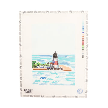 Beach Lighthouse Aerial