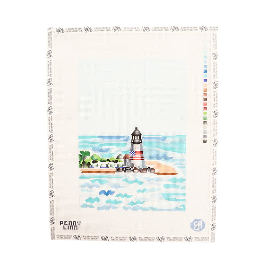 Beach Lighthouse Aerial