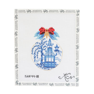 Blue Pagoda Kissing Ball