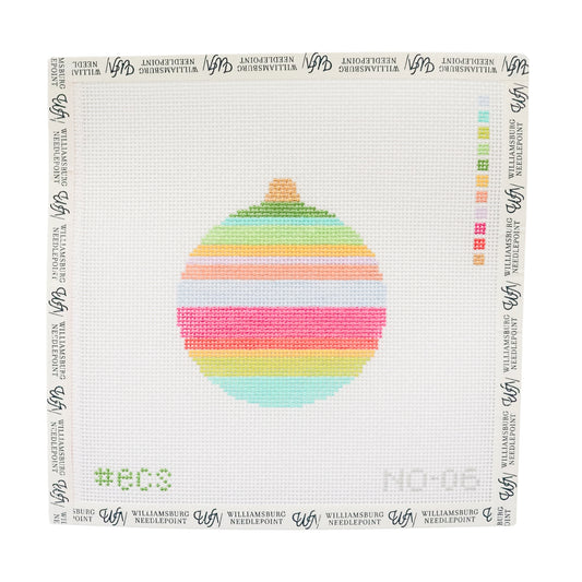 Striped Round Bauble