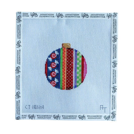 Merry Stripe I Ball Ornament