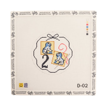 D-02 12 Days of Needlepoint Foo Dog Needle Minders (Copy)