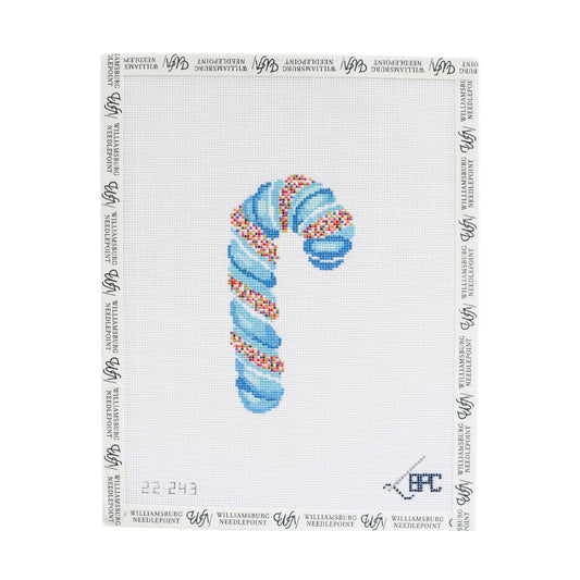 Sprinkle Candy Cane - Blue