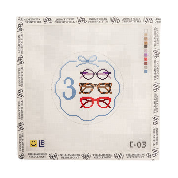 D-03 12 Days of Needlepoint Spectacles