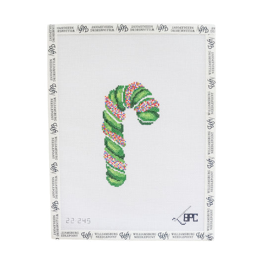 Sprinkle Candy Cane - Green