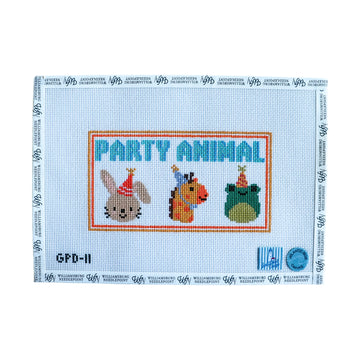 Party Animals with Orange Border