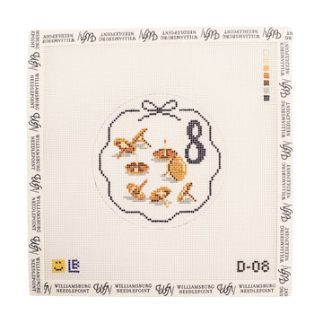 D-08 12 Days of Needlepoint Brass Tacks