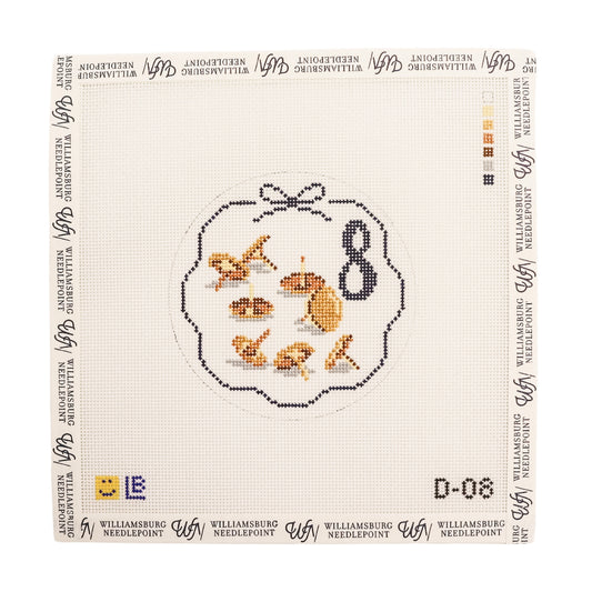 D-08 12 Days of Needlepoint Brass Tacks