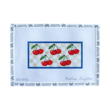 Cherries on Green Checks