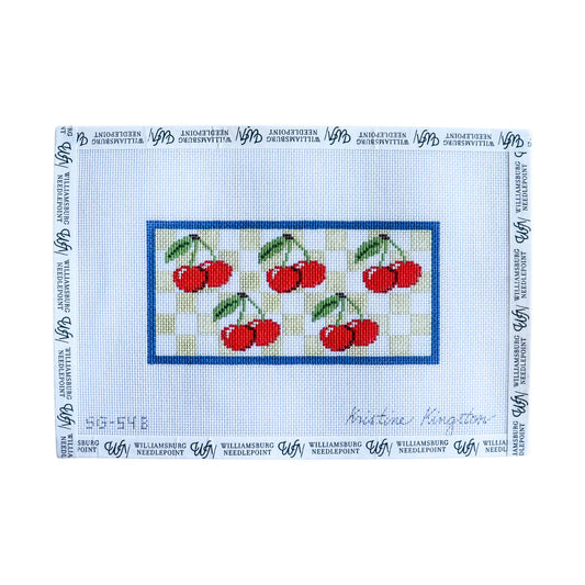Cherries on Green Checks