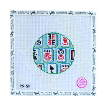 Mahjong Tiles Round - Jewel
