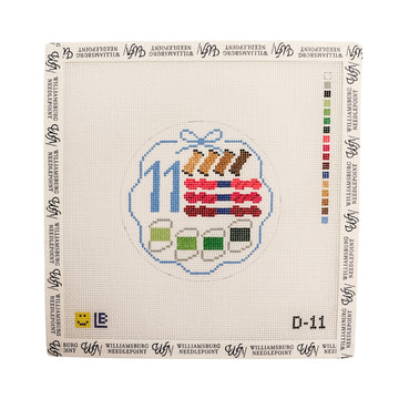 D-11 12 Days of Needlepoint Fibers
