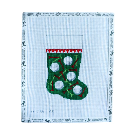 Golf Balls And Tees Mini Stocking