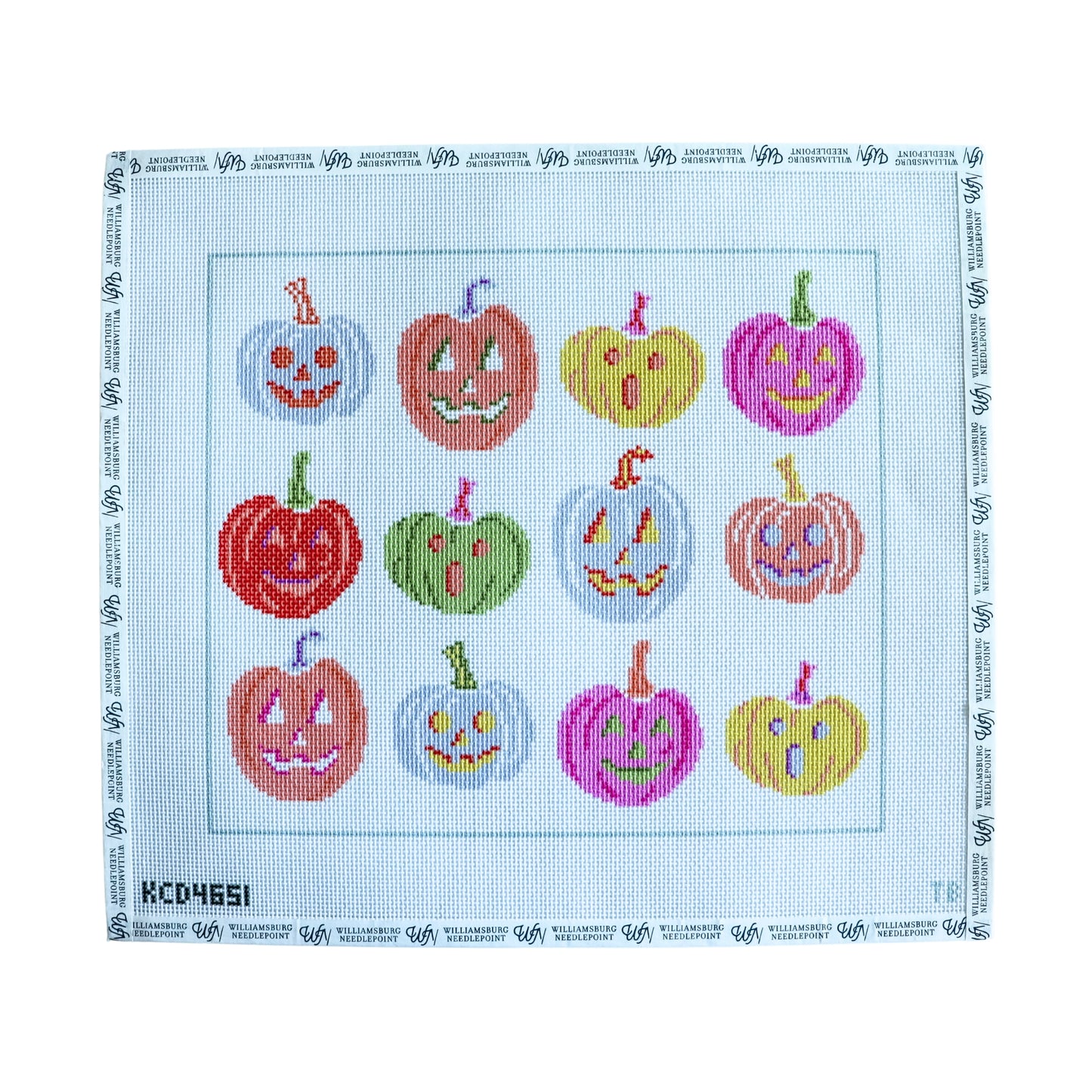 Coussin Williamsburg Needlepoint Petit Point – Noël Fruits Et Pins, Style Colonial, 13x13 Pouces