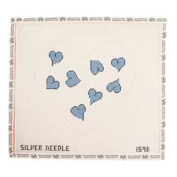 Heart Pillow - Blue