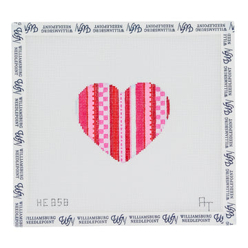 Multi Stripe/Pink Heart