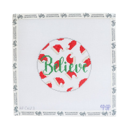 Believe Santa Hats Red & Green