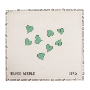 Heart Pillow - Green