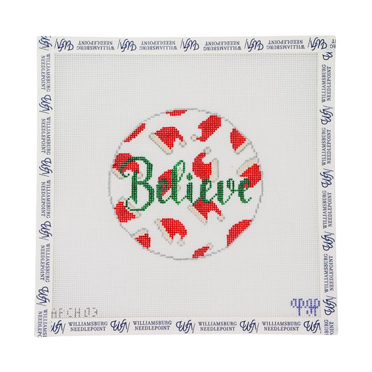 Believe Santa Hats Red & Green
