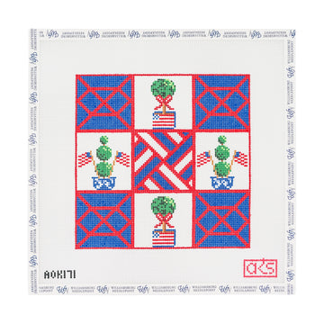 Patriotic Topiary Tic Tac Toe