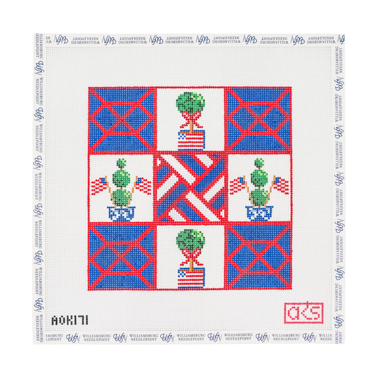 Patriotic Topiary Tic Tac Toe