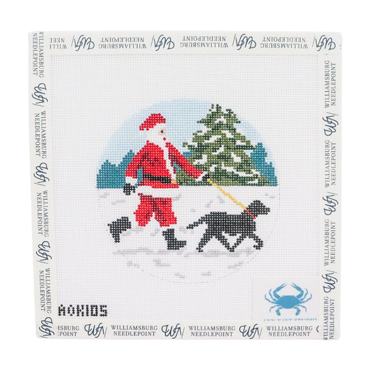 Dog Walker Santa - Black Lab