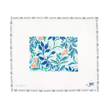 Aqua Floral Pattern