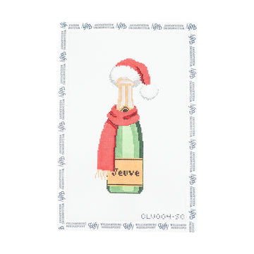 Santa Hat & Scarf Champagne