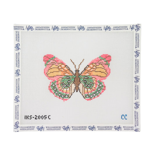 Pink Green Butterfly
