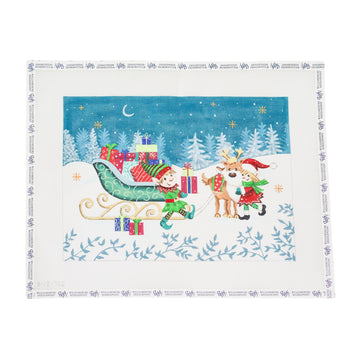 Elves With Reindeer