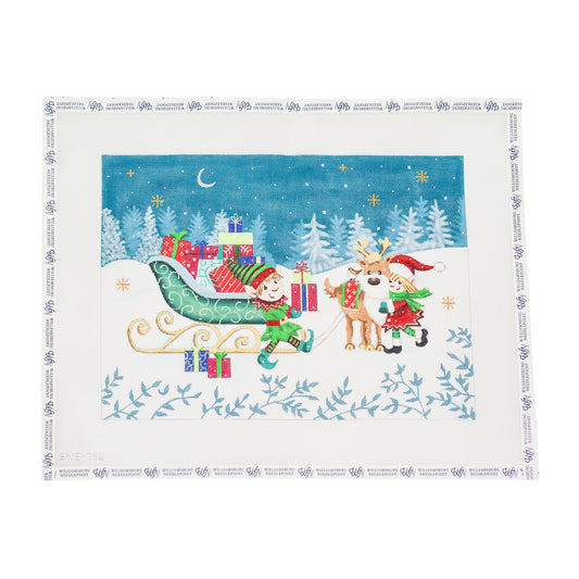 Elves With Reindeer