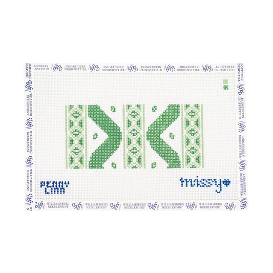 Ikat Sunglasses Case - Green