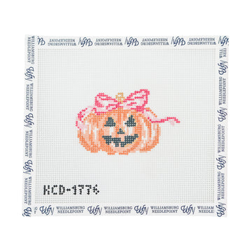 Pumpkin with Pink Bow
