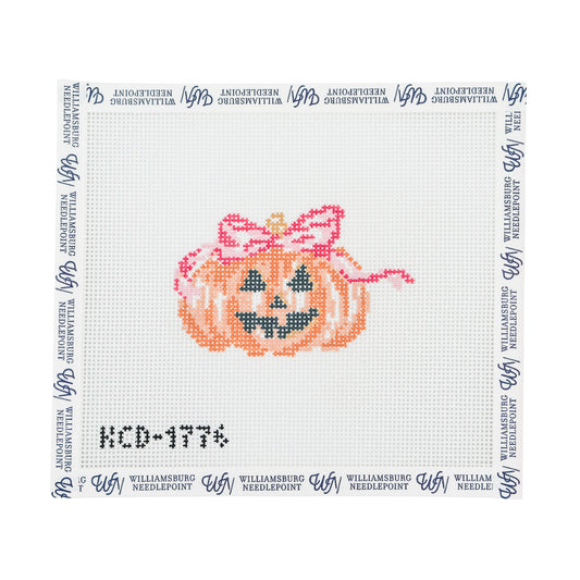 Pumpkin with Pink Bow