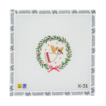 Angel With Violin Wreath
