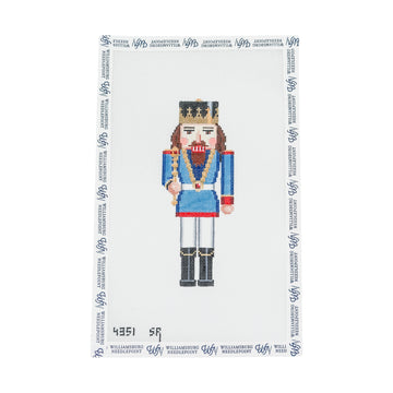 Nutcracker Blue King With Scepter