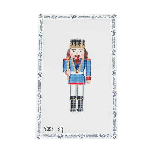 Nutcracker Blue King With Scepter