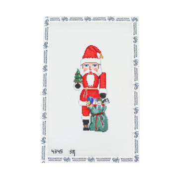 Nutcracker Santa With Bag And Tree