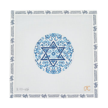 Transferware Judaica Round