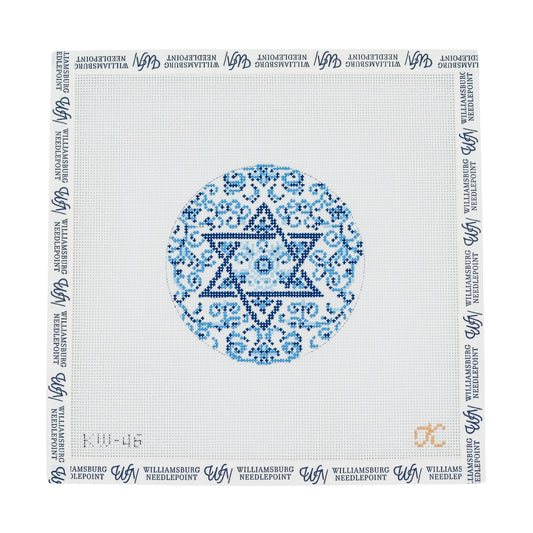 Transferware Judaica Round