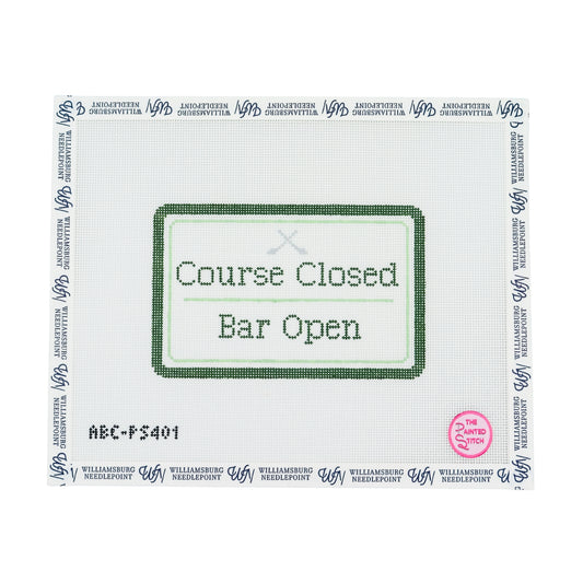 Course Closed, Bar Open