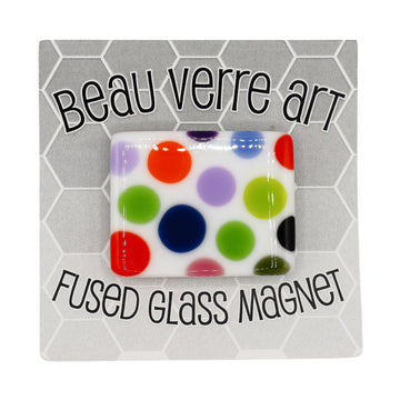 Dots Fused Glass Needleminder - Halloween Shades