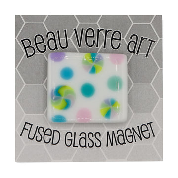 Dots Fused Glass Needleminder - Pastel