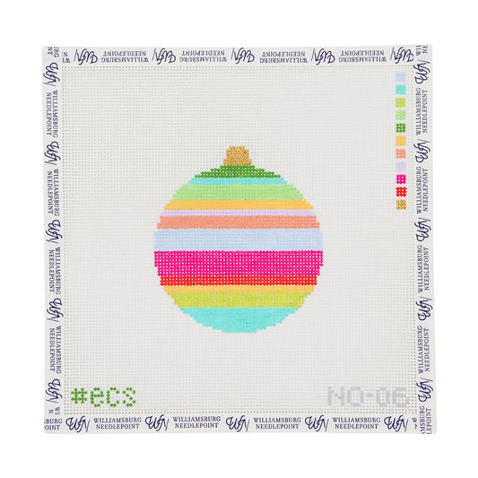 Striped Round Bauble