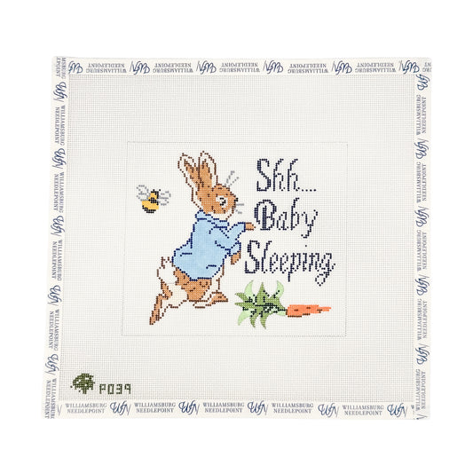 Shh Baby Sleeping Bunny - Blue